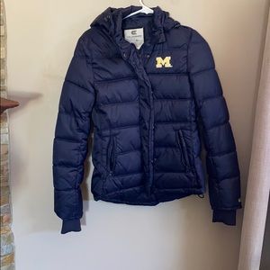 University of Michigan puffy jacket